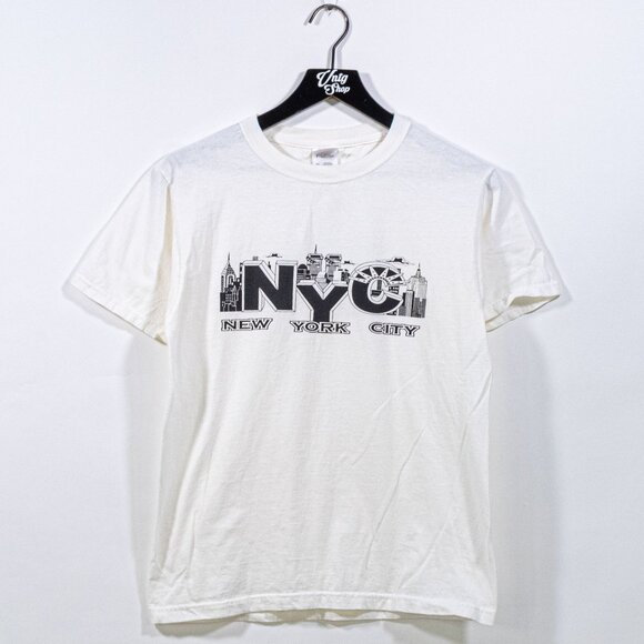 New York City NYC Skyline T-Shirt Small Y2K Streetwear Retro Art - Picture 1 of 6